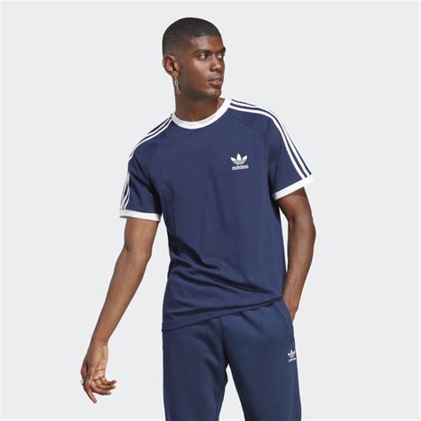 adidas 3 stripe tee